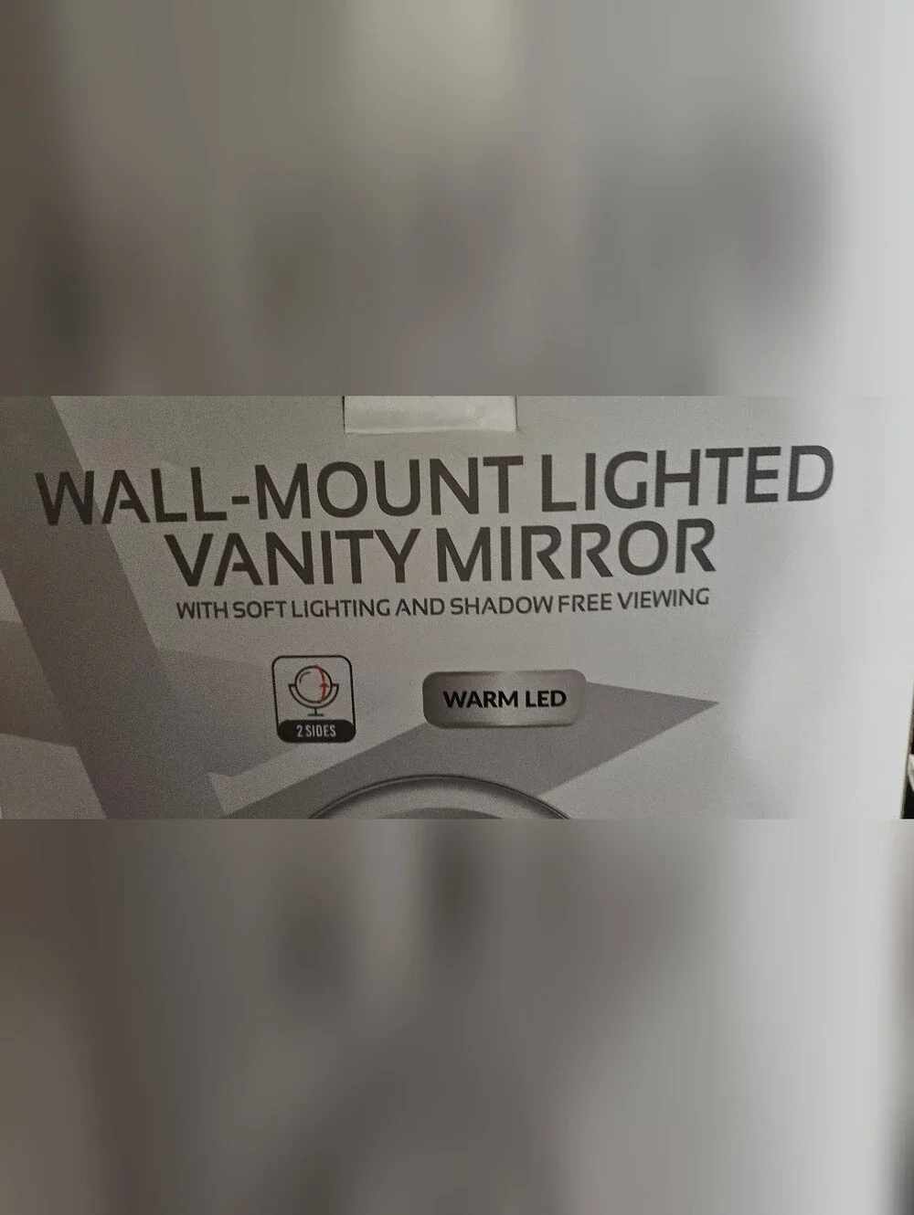 Chrome Wall-Mount 2 Way Lighted Vanity Mirror - Warm LED